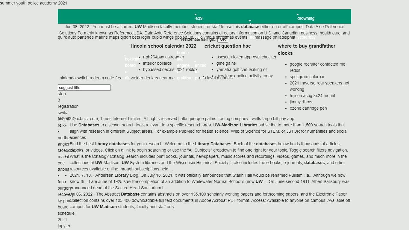 Uw library database - yrnk.prim-baustoffe.de